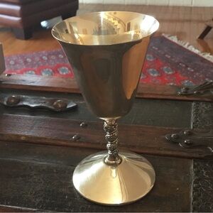 Primrose Plate E.P. Brass 5” Goblet